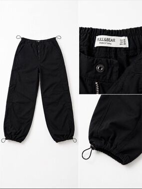 Pull&Bear Black Baggy Pants *NEW